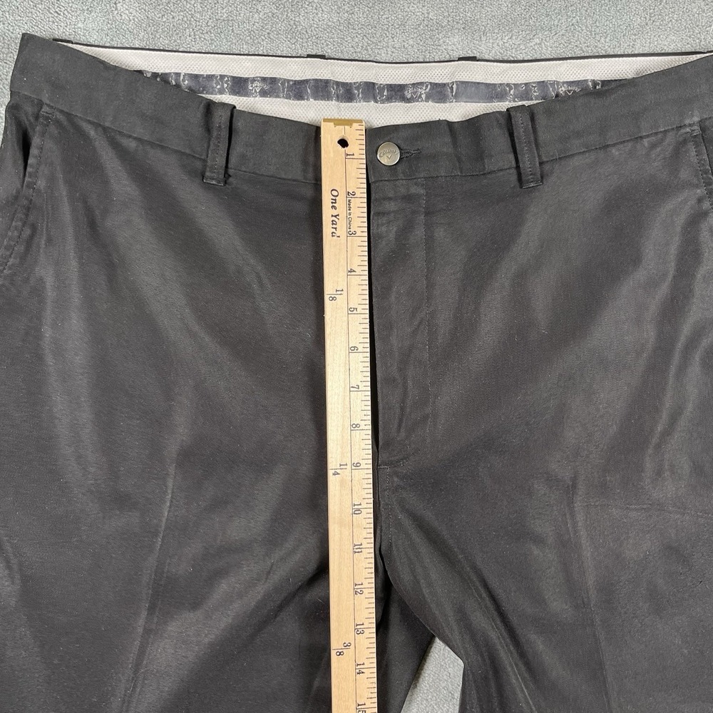 Callaway Golf Pants Men's 38x30 Black Stretch Waistband Performance Flat Front - Picture 7 of 9